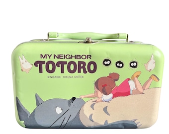 Vintage Totoro Tin Carry Case: 90s Ghibli Collectible