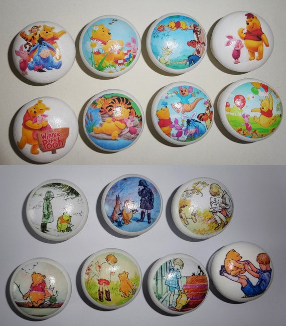 Winnie The Pooh Classic Modern Designs White Hand Painted Etsy