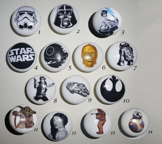 Star Wars Hand Painted Decoupaged Wooden Drawer Cupboard Etsy