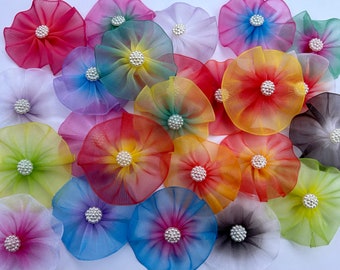 Ombré Organza Ear Collar Bows