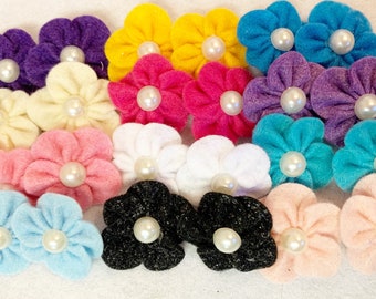 Dainty Felt Flower Ear Bows