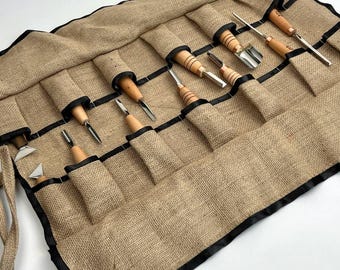 12pc Chip Carving Woodworking Tools Set, STRYI Carbon Steel Blades, Wood Carving Chisels, Gifts for Woodworkers, Professional Carving Gouges