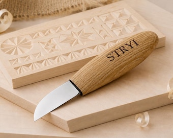 Wood Carving Knife, Whittling Knife, Detail Carving Knife, Sloyd Knife, Wood Carving Tool, STRYI