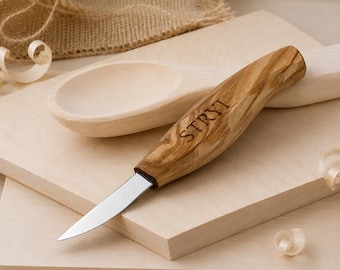 Forged Whittling Knife: Sloyd Wood Carving Tool, Spoon carving, Crafting toys