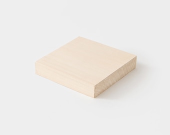 Basswood Carving Board, Whittling Wood Blank, Practice Wood for Carving, DIY Woodworking Supply, Beginner Craft Block, 10x10x2cm
