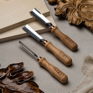 Wood Carving Tools Set, Relief Carving Gouge Set, Wood Carving Kit for Beginners, Forged Steel Chisels