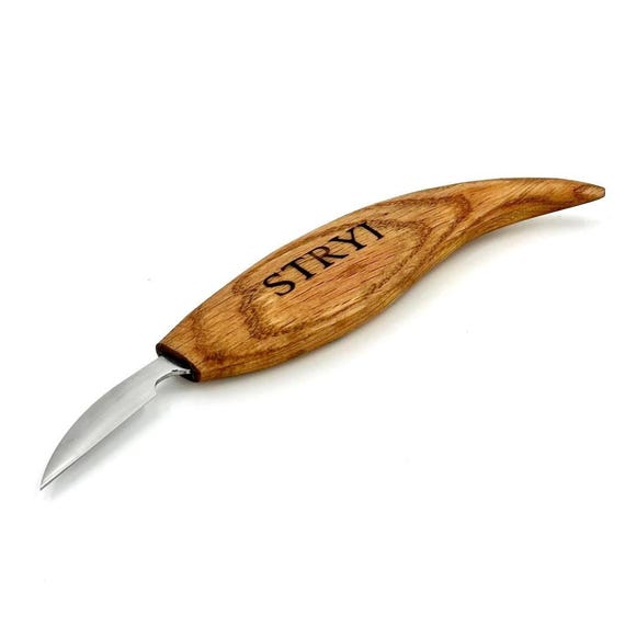 Wood carving knife, Forged wood carving knife, Whittling knife 38mm, Wood carving, Chip carving knife, Detailed woodworking tool, Dad gift