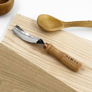 Long Bent Gouge STRYI, Woodworking supply,Wood carving gouge, Gift for wood carver, Bowl gouge, Bowl carving tools,