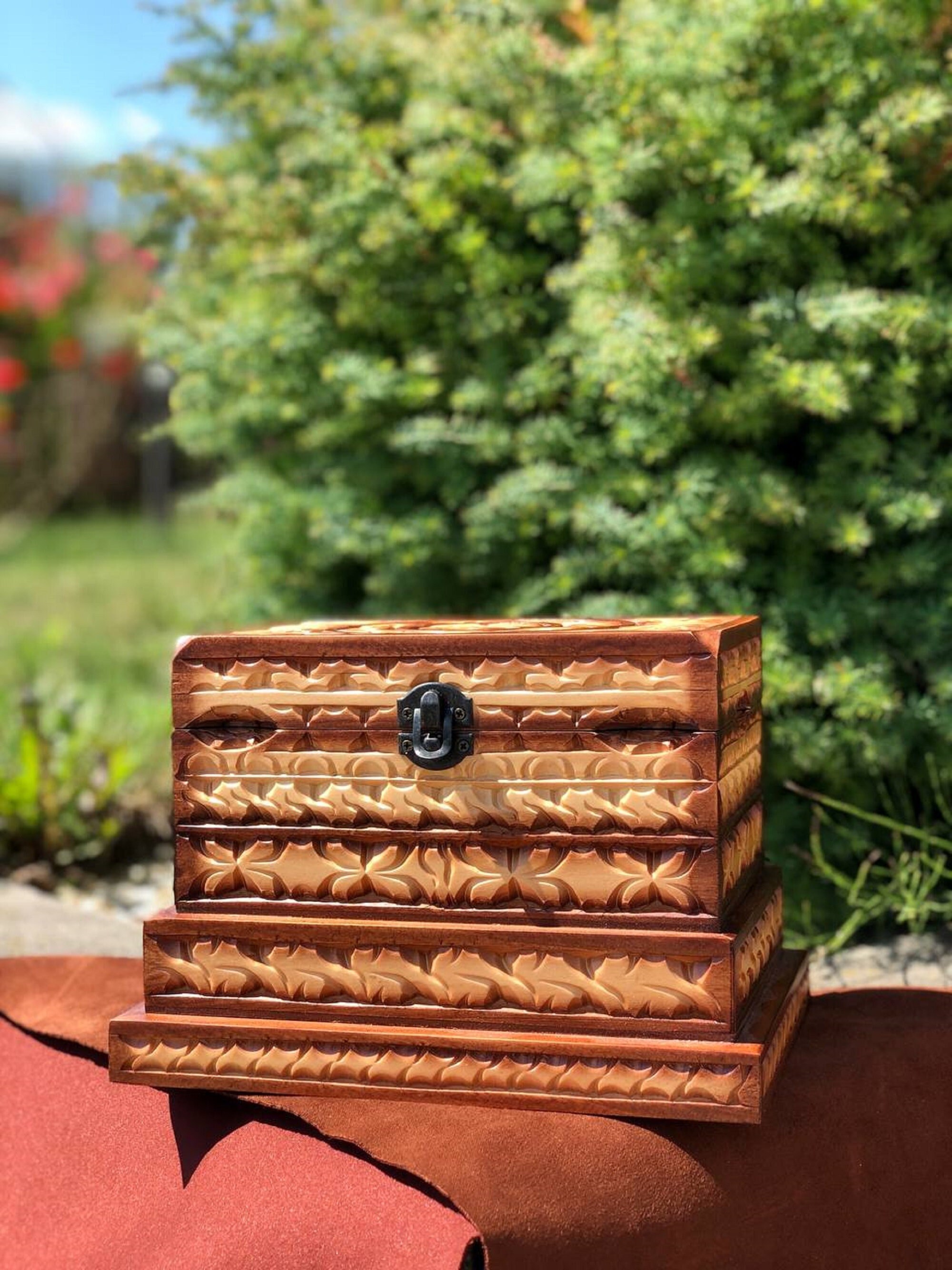 Jewelry Box With Drawers Handmade Item From Limewood Etsy