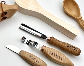 STRYI Spoon Carving Kit, Beginner Wood Carving Toolset