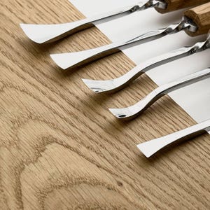 手鍛造木彫りゴッジセット、STRYI Maestro、レリーフ彫刻ツール、彫刻家へのギフト 画像 3