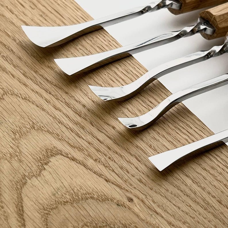 手鍛造木彫りゴッジセット、STRYI Maestro、レリーフ彫刻ツール、彫刻家へのギフト 画像 3