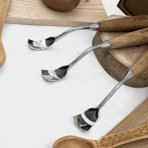 Holzschnitz-Holzbeitel-Set, Löffelschnitzwerkzeuge, gebogenes Hohlbeitel-Set, Schalenschnitzwerkzeuge, gebogene Holzmeißel, STRYI Bild 17