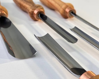 STRYI Profi Relief Carving Gouge, Sweep #8, Forged Wood Chisel