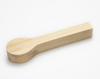 ライムウッドスプーンブランク：DIY彫刻スプーン（25cm）、初心者向けの柔らかい木材