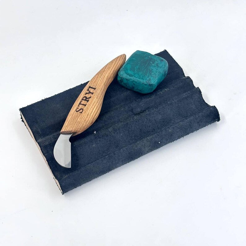 Forged Chip Carving Knife, Wood Whittling Tool, Geometric Wood working knife With sharpening kit