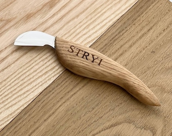 Forged Chip Carving Knife: Delicate Wood Whittling Tool, Gift for schools
