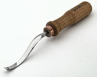 Lange gebogene Holz Schnitzeisen, Flachfeger Meißel, Relief-Werkzeug