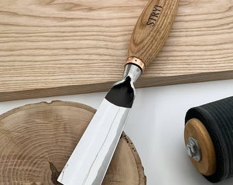 Sculpture chisel #5 profile, gouges, Woodcarving tools, Chisels for hobby, Gift for dad, Large gouges, Wide gouges, Stryi carving tools