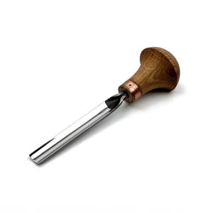 鍛造鋼木彫りガウジ、10 mm、手のひらツール、彫刻刀、ビュラン、レリーフ彫刻