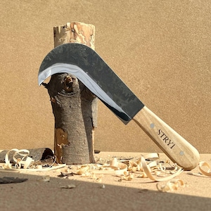 STRYI Machete Sickle Blade, Bushcraft Camping Knife, Gift for traveller