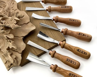 7-Piece Wood Carving Tool Set | Universal Relief & Deep Carving Chisels | Forged Wood Carving Kit | Professional Woodworking Gift