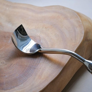 Large Bent Gouge Wood Carving Tool, Swan Neck Chisel, Carbon Steel, Oak Handle