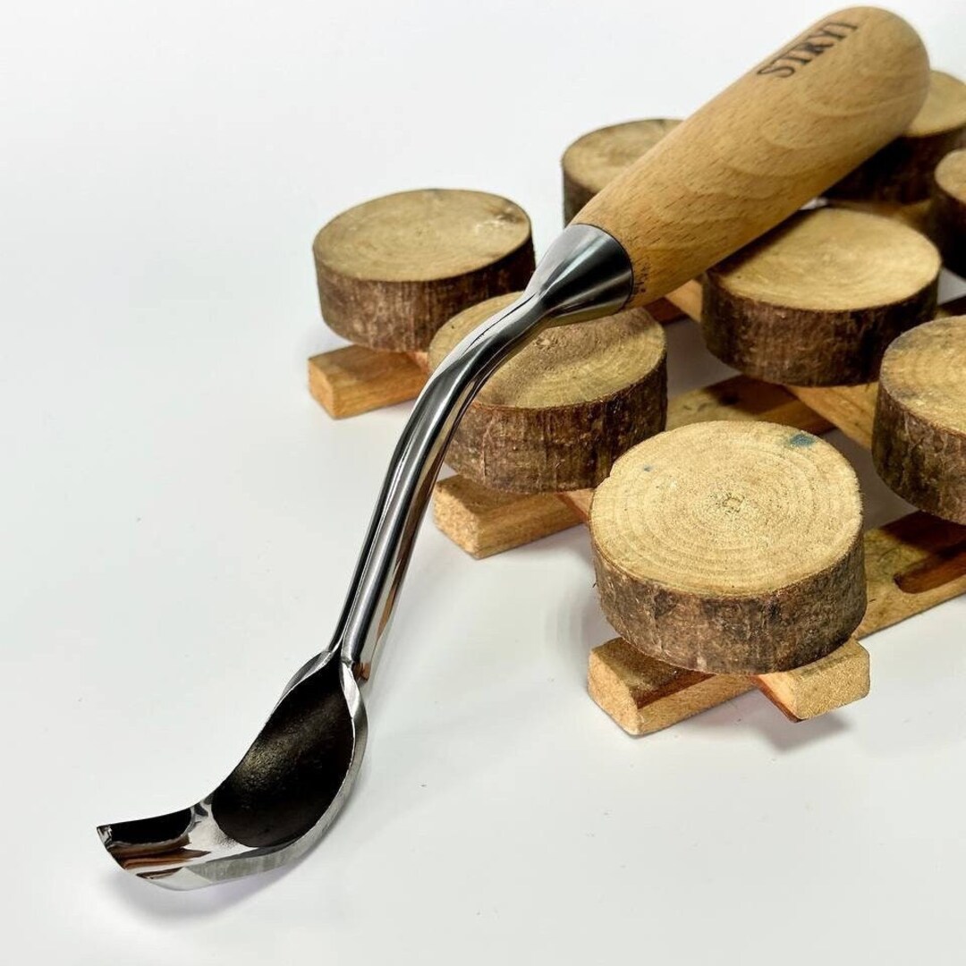 Large Bent Gouge, Woodcarving Gouge Sculpture, Forged Steel Tools ...