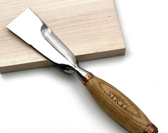 Sculpture chisel #1 profile, Heavy-duty chisel, Carpenter chisel, Woodworking tool, Flat Chisel, Flat Gouge, Sculpture tool, Gift for him