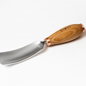 Sculpture Bent Gouge #7, Long Curved Wood Carving Chisel 50mm / 2 in