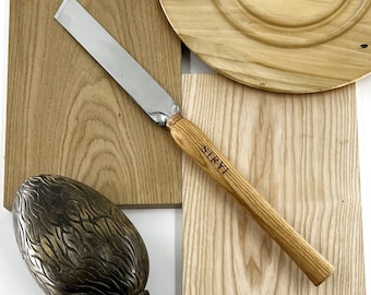 Handcrafted Skew Chisel: 30mm Wood Lathe Turning Tool