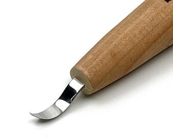 Tiny Hook Carving Knife: Wood Spoon Detailing Tool