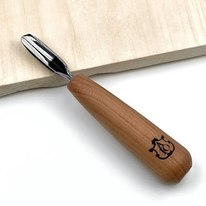 Scalpello a V da 2 mm, sgorbia a V per intaglio del legno, strumento per intaglio di dettaglio a rilievo, intaglio a scheggiatura, acciaio al carbonio