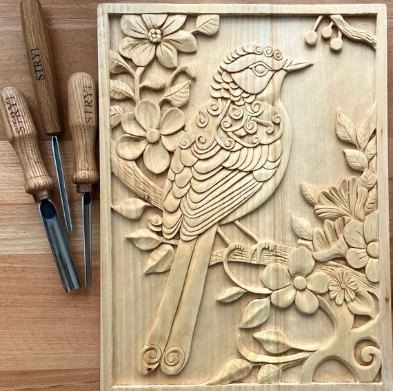 Kit Intaglio Legno 20 Pezzi - Sgorbie, Coltelli E Blocchi Per Scultura Con Guanti - Foto 2