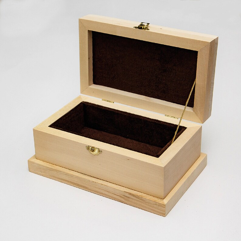 Jewelry box limewood blank for wood carving handmade item Etsy