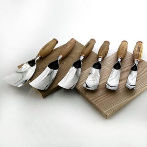 Sculpture Bent Gouge #7, Long Curved Wood Carving Chisel image 16