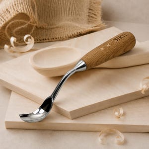 Large Bent Bowl Gouge Set, High-Carbon Steel Wood Carving Tool