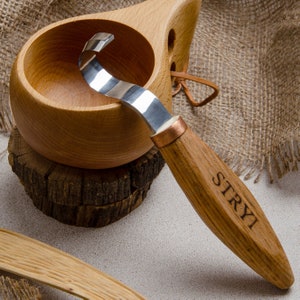 Handcrafted Hook Knife: 30mm Wood Spoon Carving Tool