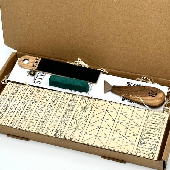 木彫り12点セット 初心者に最適 DIY木彫り道具セット 木箱付き 木製