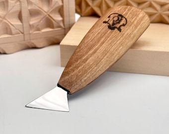Chip Carving Knife, 25mm Geometric Wood Carving Tool