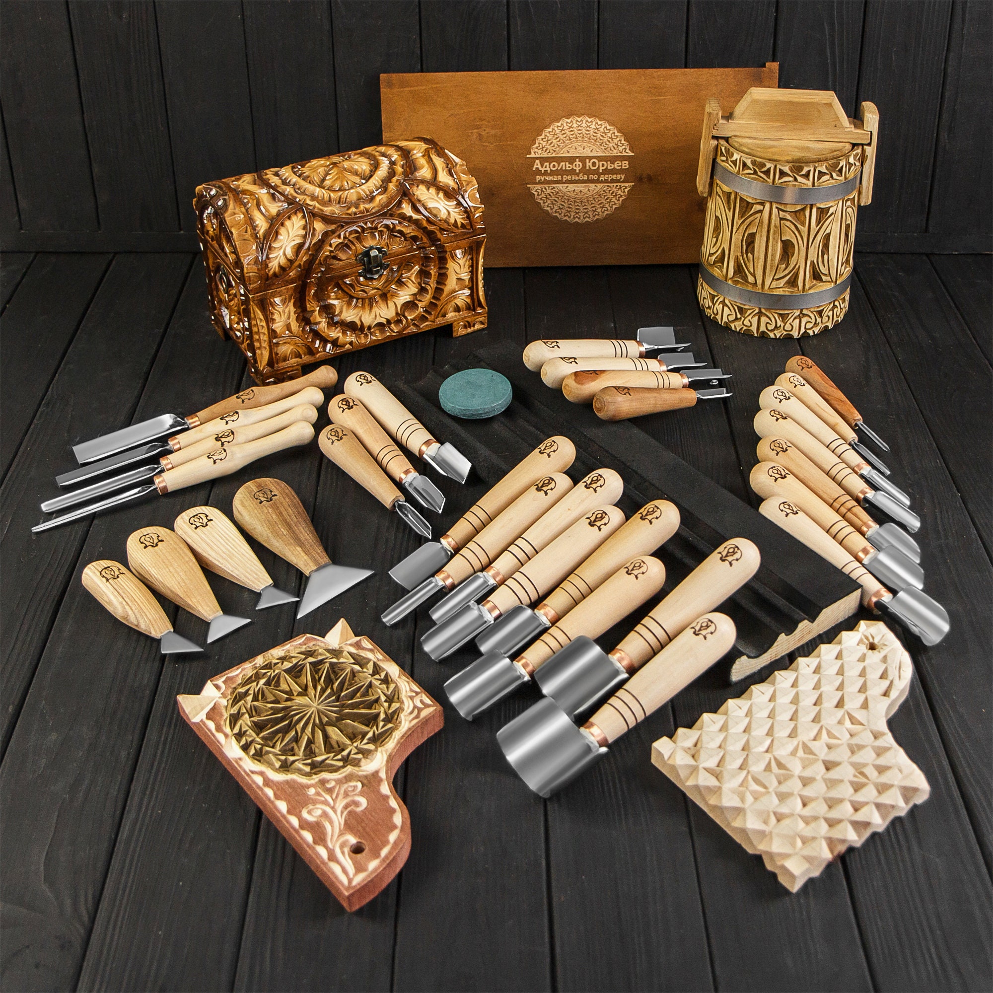 Profi Tools Set 30 Pcs, Woodcarving Kit - Woodworking Supply