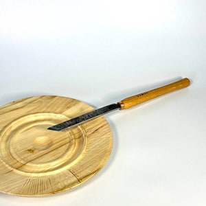 Skew turning tool, Handcrafted skew chisel, High-quality wood turning tools, Turning lathe tools, Woodworking supply, Gift for coworker