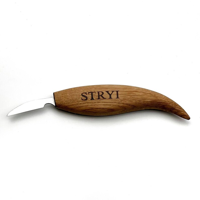 Houtsnijmes, gesmeed houtsnijmes, Whittling-mes 38 mm, houtsnijwerk, spaandersnijmes, gedetailleerd houtbewerkingsgereedschap, cadeau vader afbeelding 11