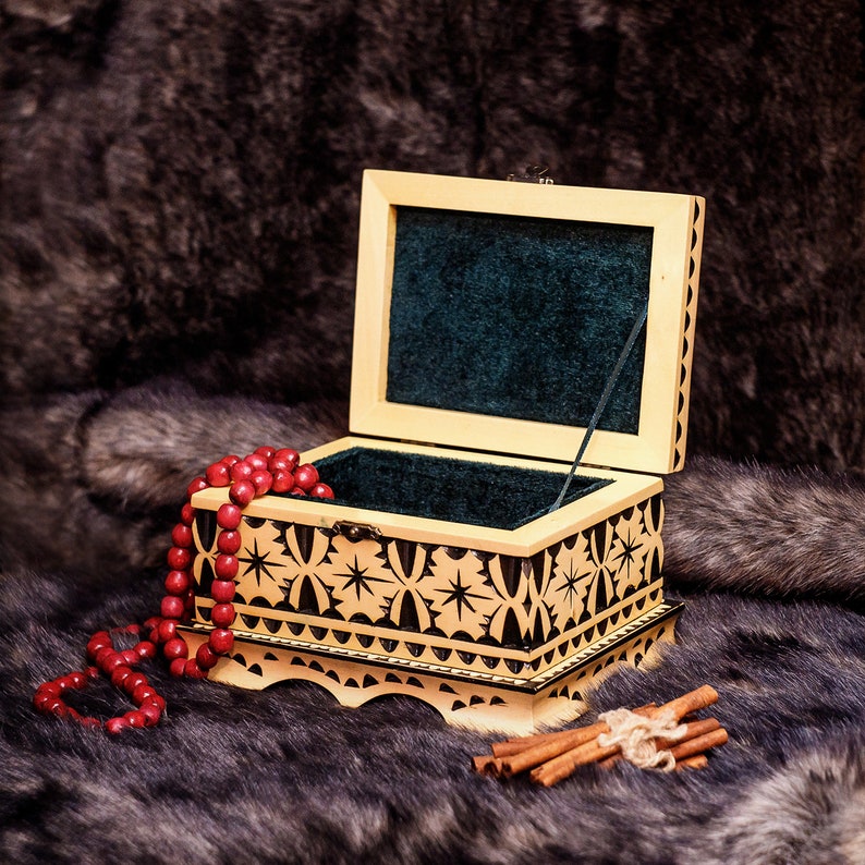 Gift for women for birthday Bride gift Jewelry handmade box and organizer Blended family gift, Engraved box Wedding gift