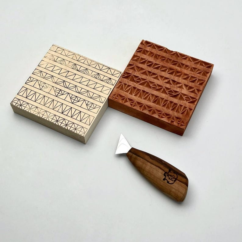 Chip Carving Knife, 25mm Geometric Wood Carving Tool image 7