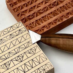Chip Carving Knife, 25mm Geometric Wood Carving Tool image 5
