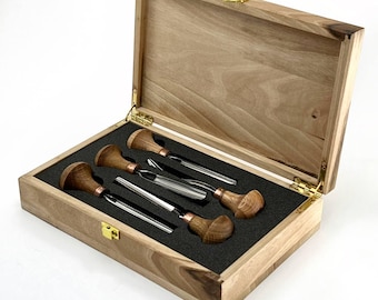 Juego de cinceles para tallar madera de palma, microherramientas detalladas, kit de tallado, relieve (5 piezas)