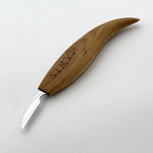Houtsnijmes, gesmeed houtsnijmes, Whittling-mes 38 mm, houtsnijwerk, spaandersnijmes, gedetailleerd houtbewerkingsgereedschap, cadeau vader afbeelding 12