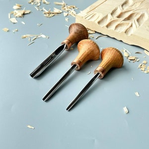 Palm Carving Tool #9 Profile, Linocut Tools, Engraving Chisel, Gift for ...