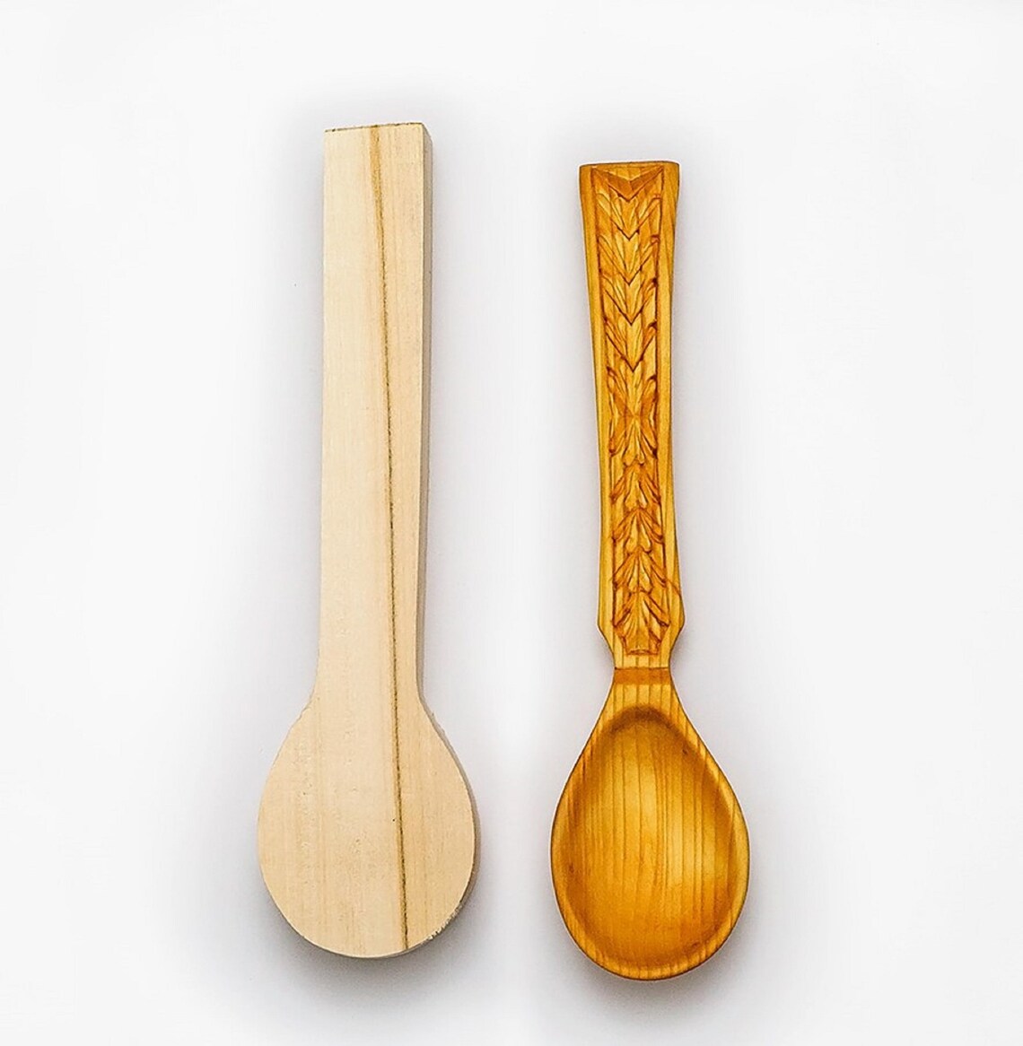 Wooden Spoon Blank Made From Limewood Personalized Spoon Etsy